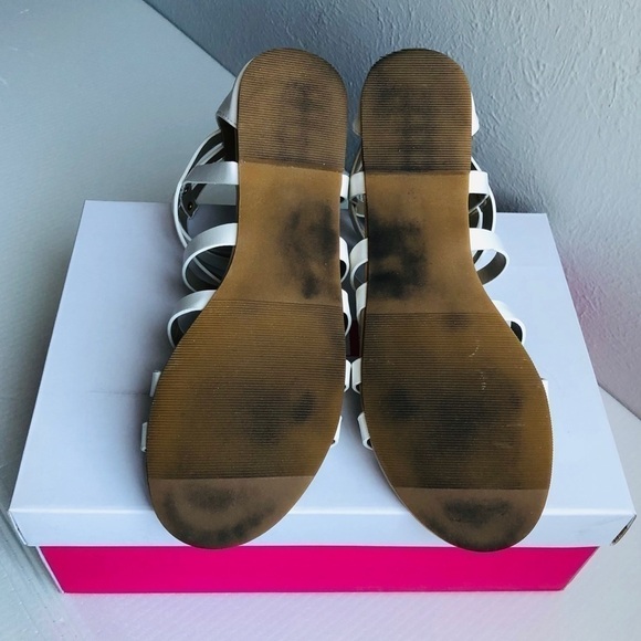 JUSTFAB, EUC, WHITE STRAPPY SANDALS - Picture 7 of 8